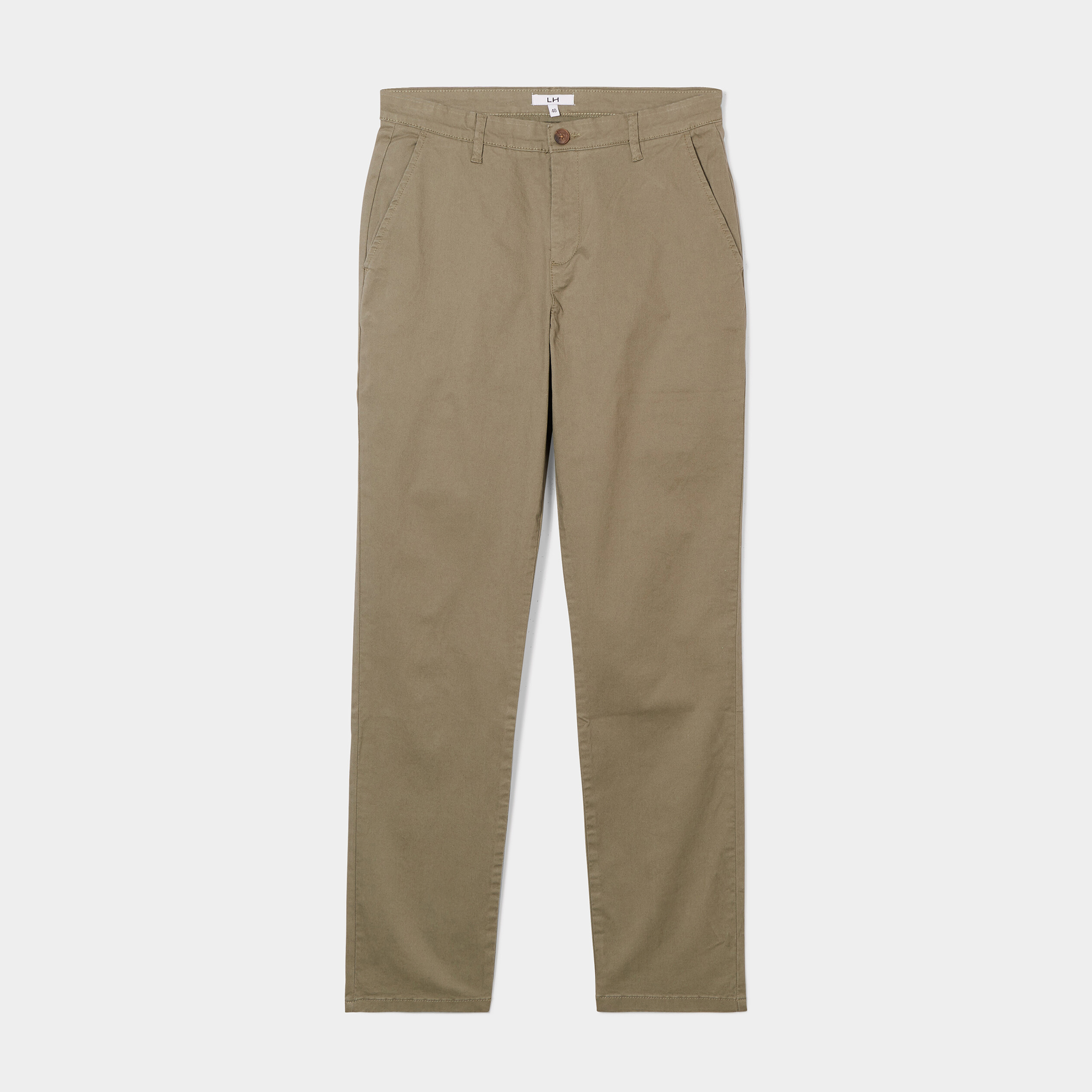 Pantalon chino vert kaki homme | La Halle