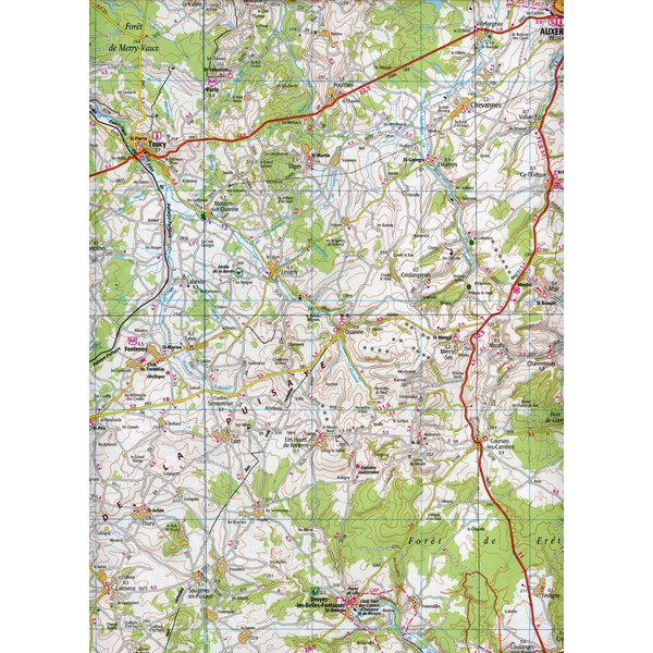 Auxerre Montargis 1:100 000 - Wanderkarte