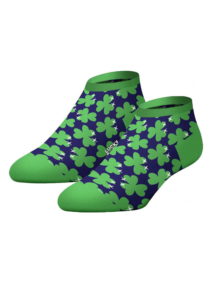 Lucky Socks 2er-Set: Socken in Grün/ Dunkelblau günstig kaufen