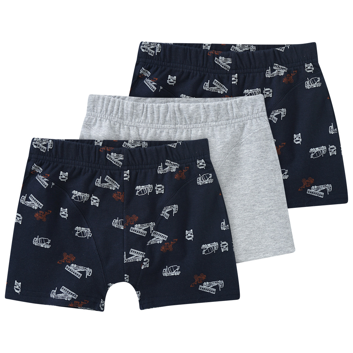 3 Jungen Boxer mit Allover-Print