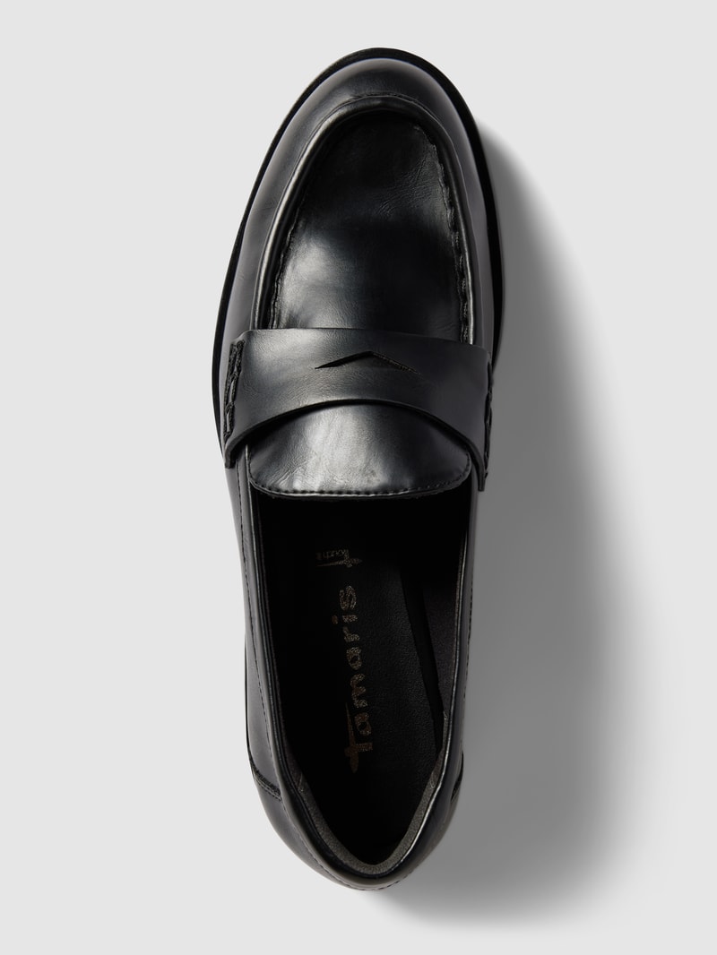 Loafer mit Schaftbrücke in schwarz