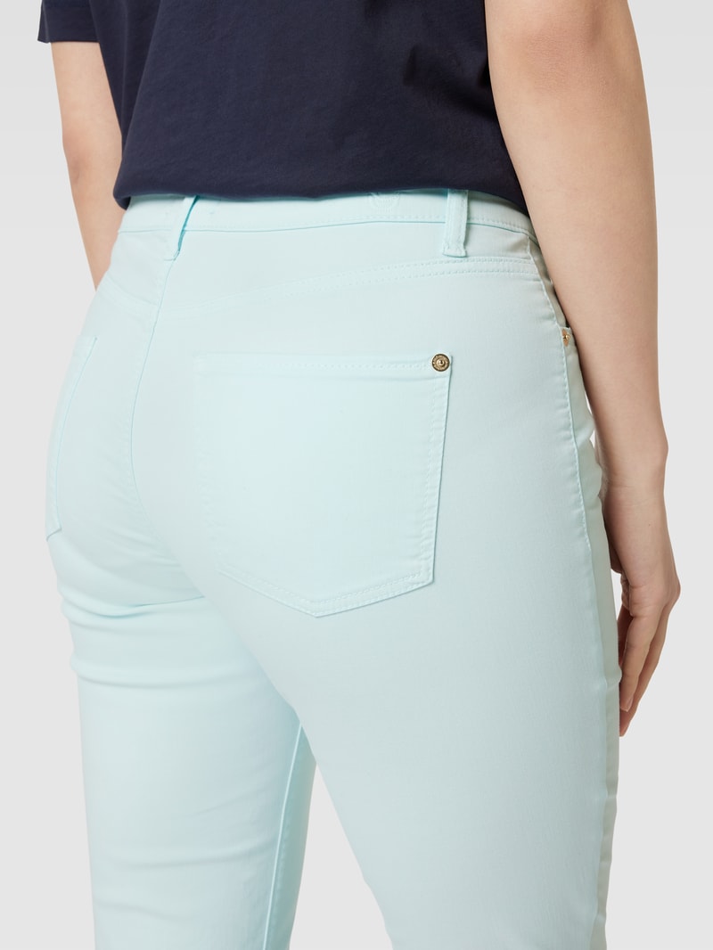 Jeans mit fixierten Beinumschlägen Modell 'PIPER' in hellblau