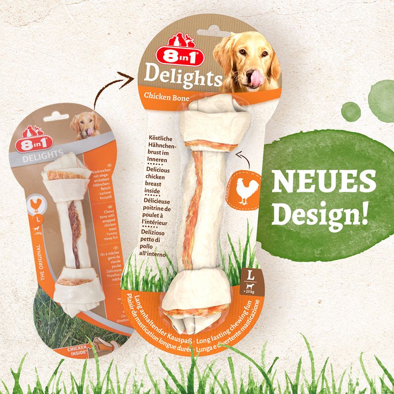 8in1 Delights Kauknochen Huhn