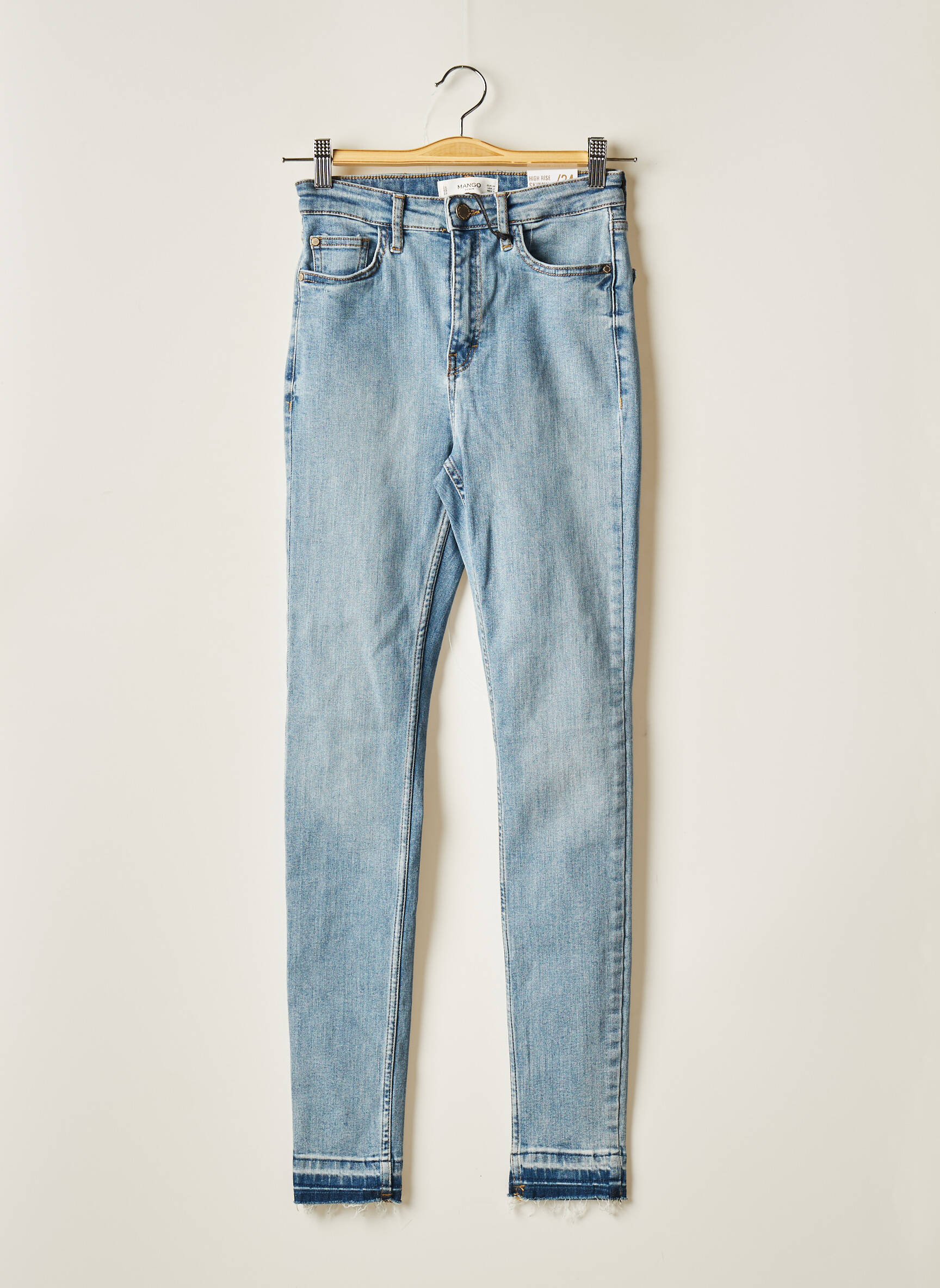 Mango Jeans Coupe Slim Femme couleur bleu