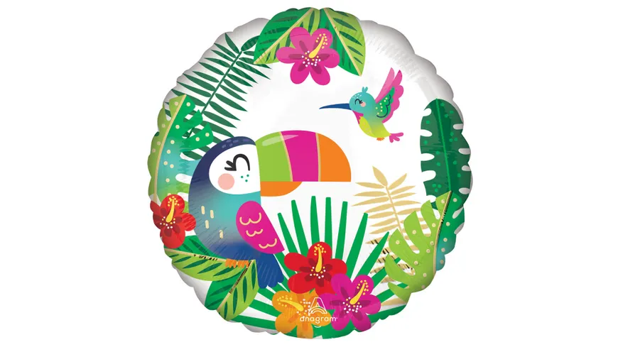 Amscan - Folienballon TROPICAL PARADISE S40 43cm