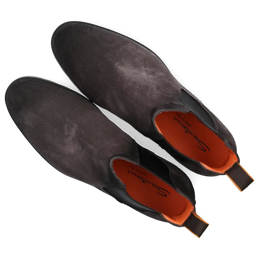 Santoni - Chelsea Boots 18588 Veloursleder - grau