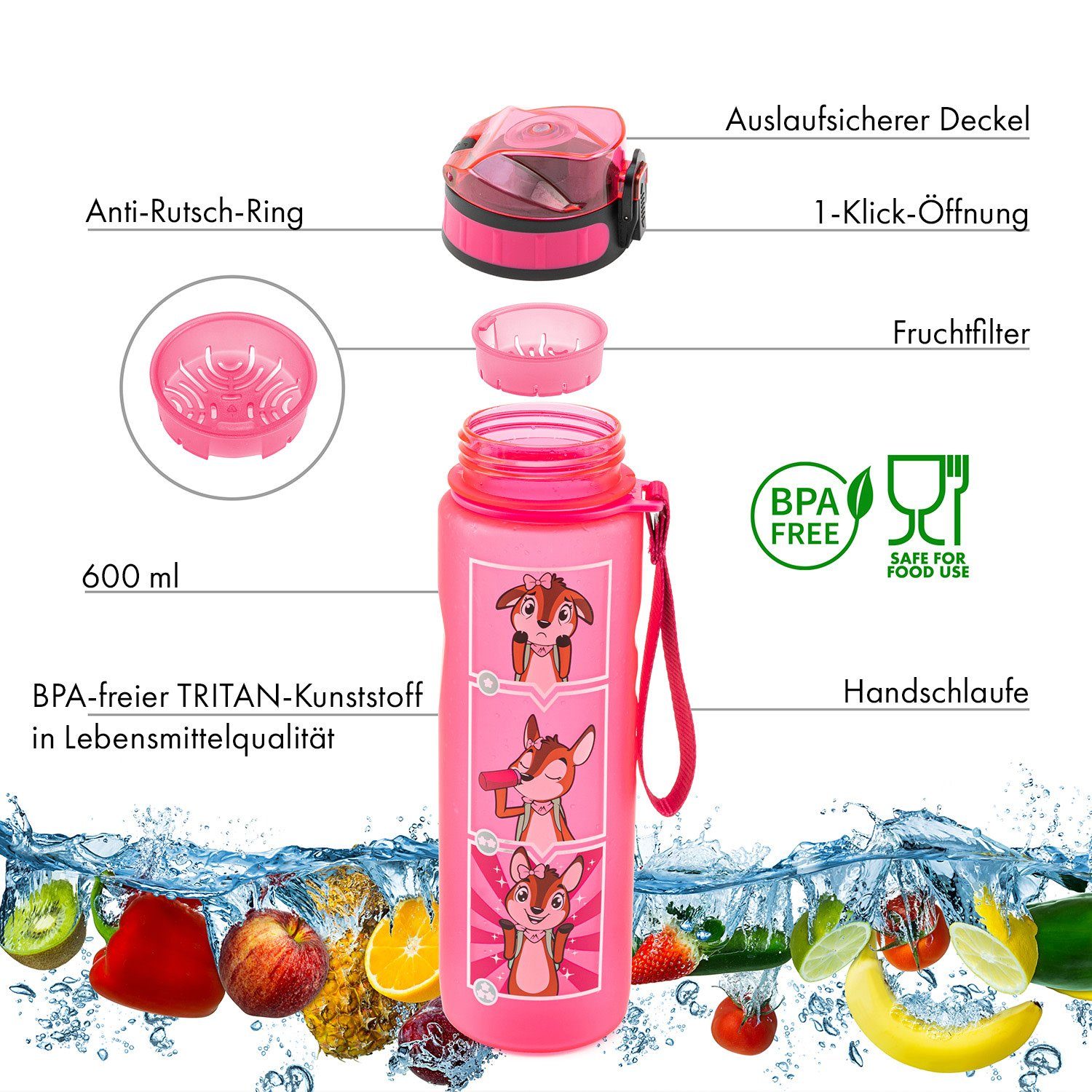 Monte Stivo Trinkflasche Lyseren