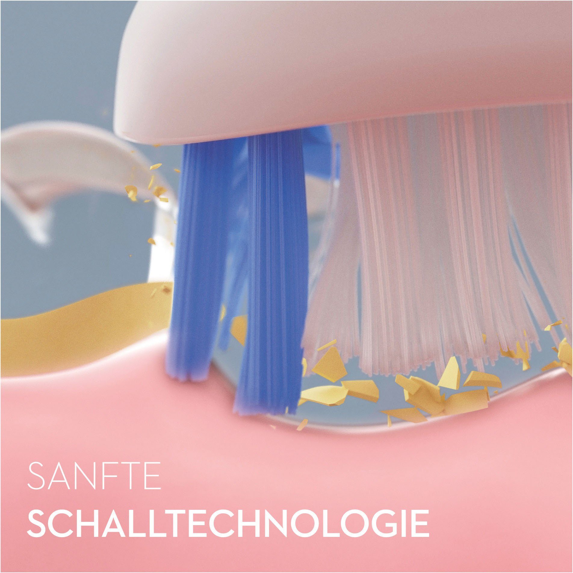 Oral-B Schallzahnbürste Pulsonic Luxe 4500, Aufsteckbürsten: 2 St., 3 Putzprogramme inkl. Sensitiv, Timer, Reise-Etui