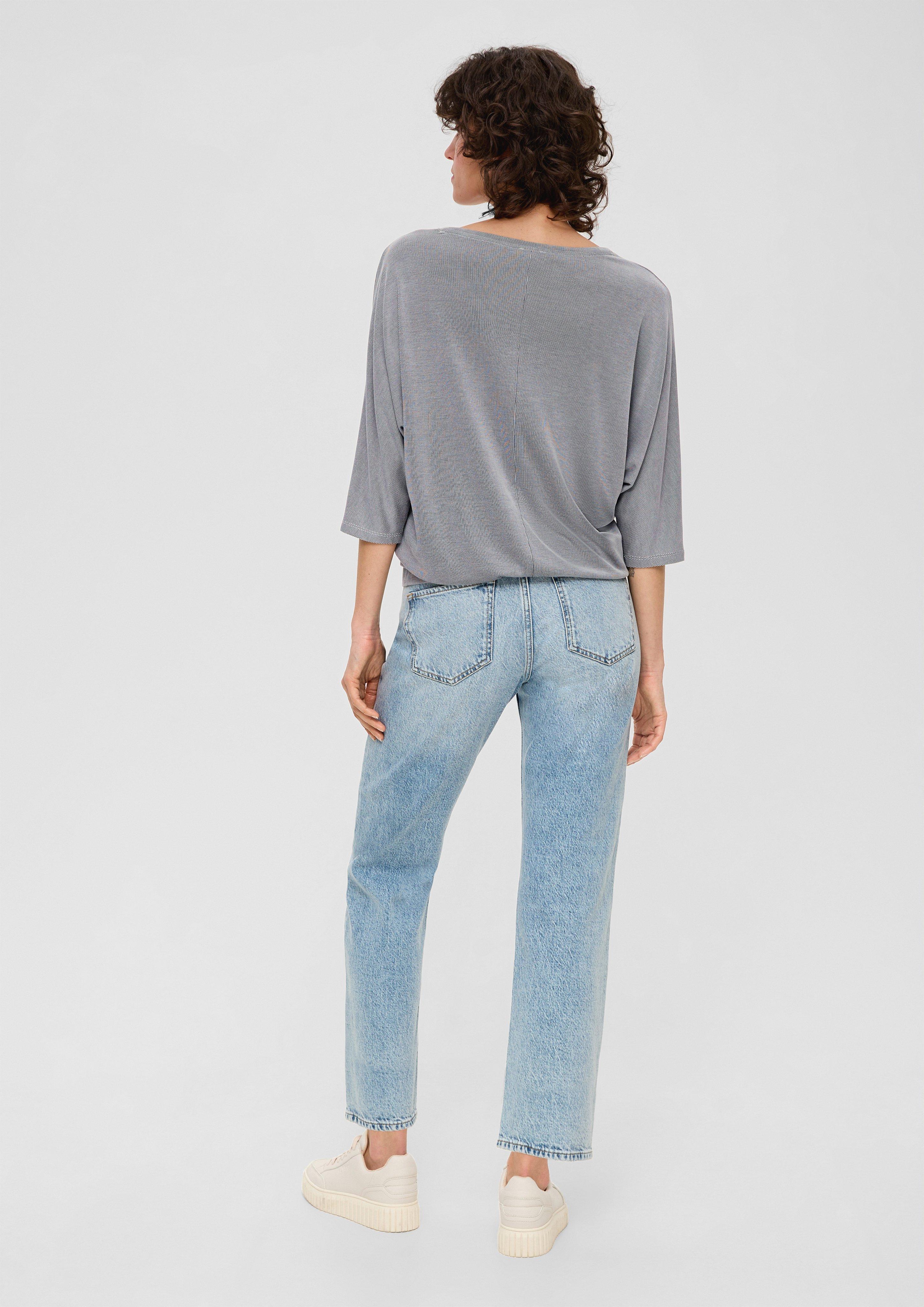 Geripptes Longsleeve aus Modalmix  2133474-5959