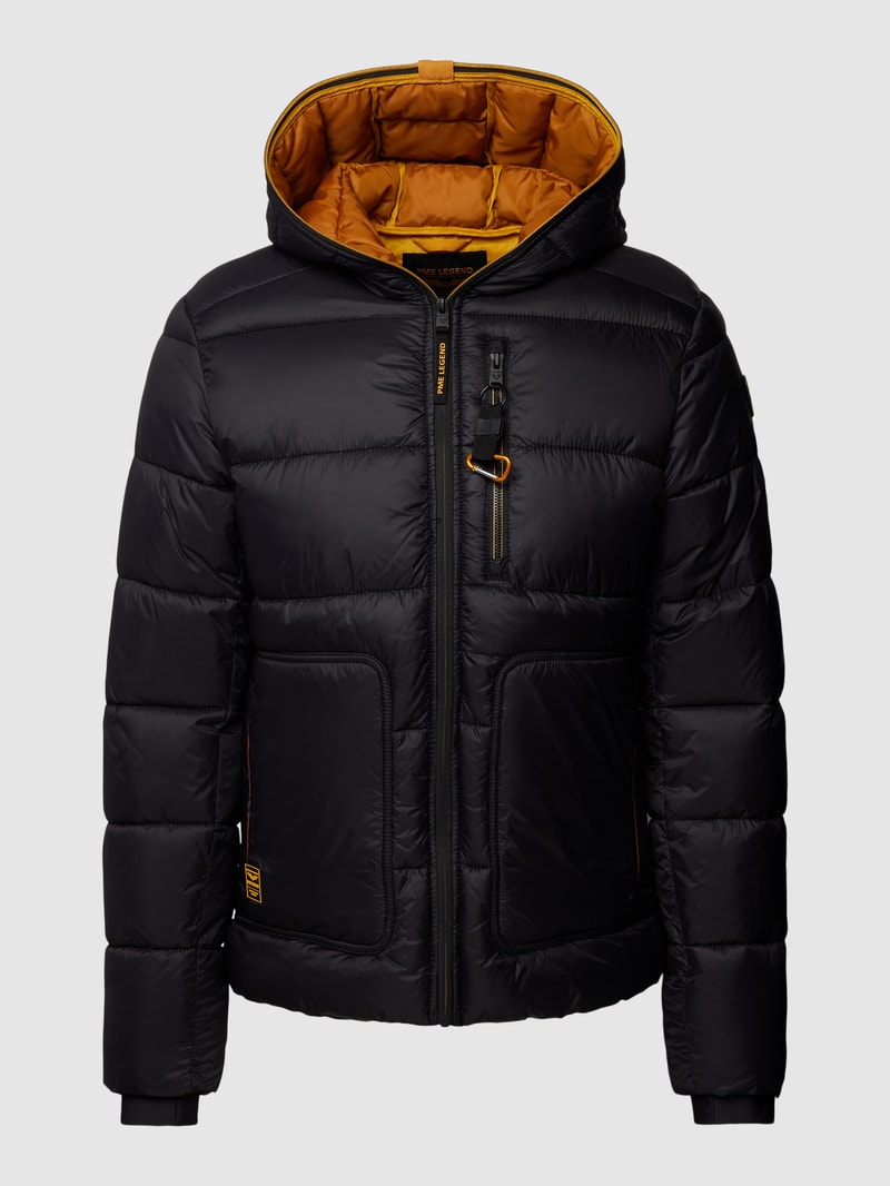Steppjacke mit Kapuze Modell 'SKYCONTROL' in schwarz