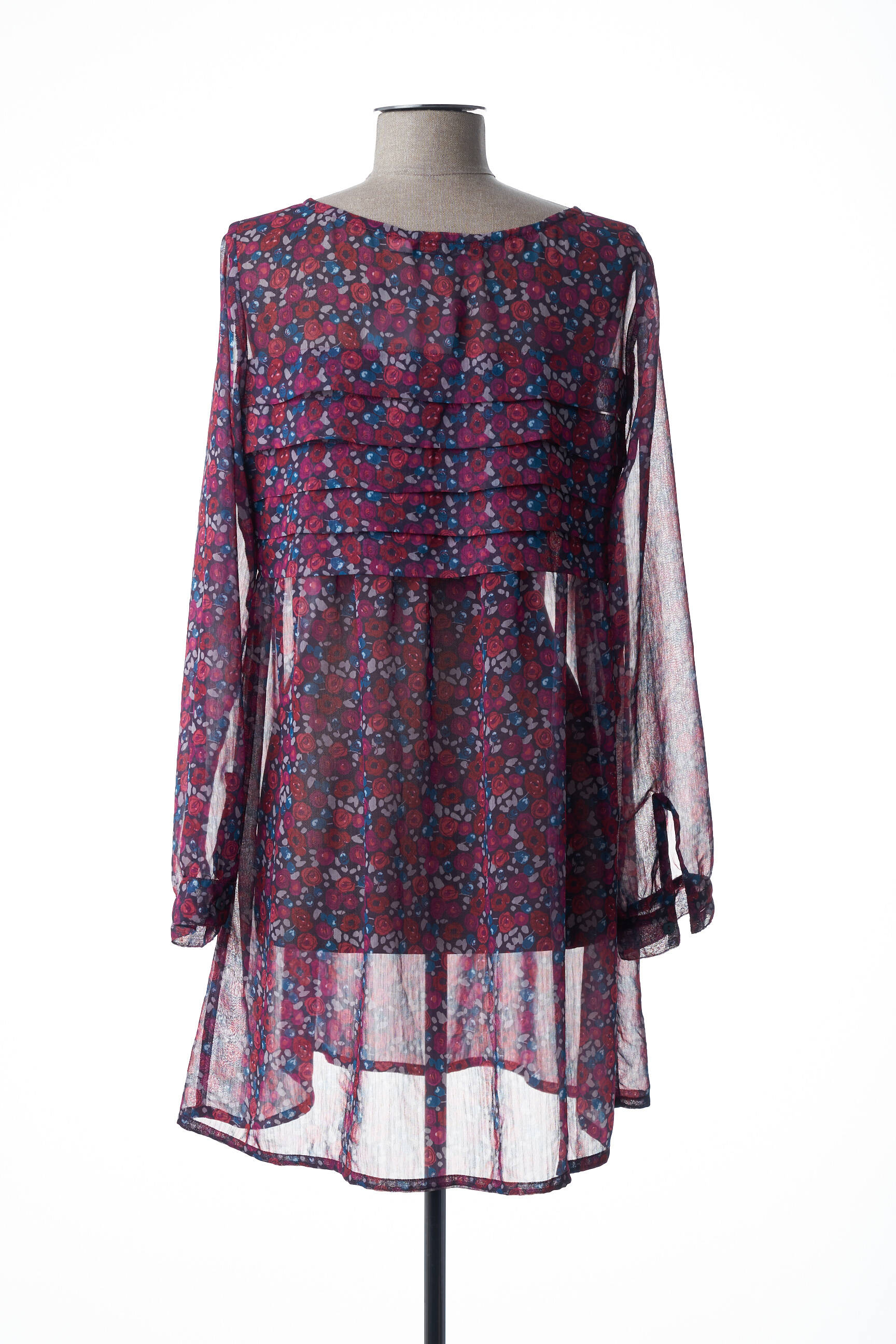 Heteroclite Tuniquemanchelongue Femme couleur rouge