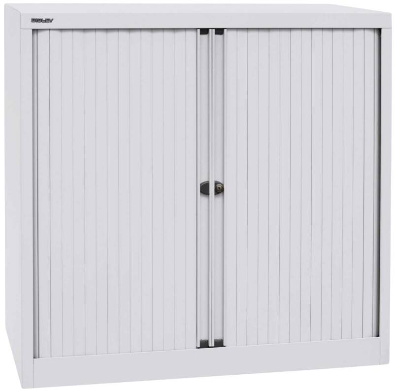 Bisley Rollladenschrank EuroTambour Lichtgrau 1.000 x 430 x 1.030 mm