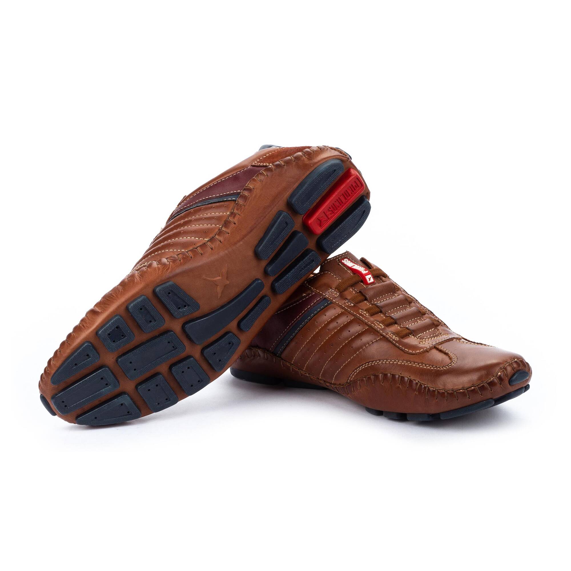 Buty sportowe męskie z gumką - SKÓRA