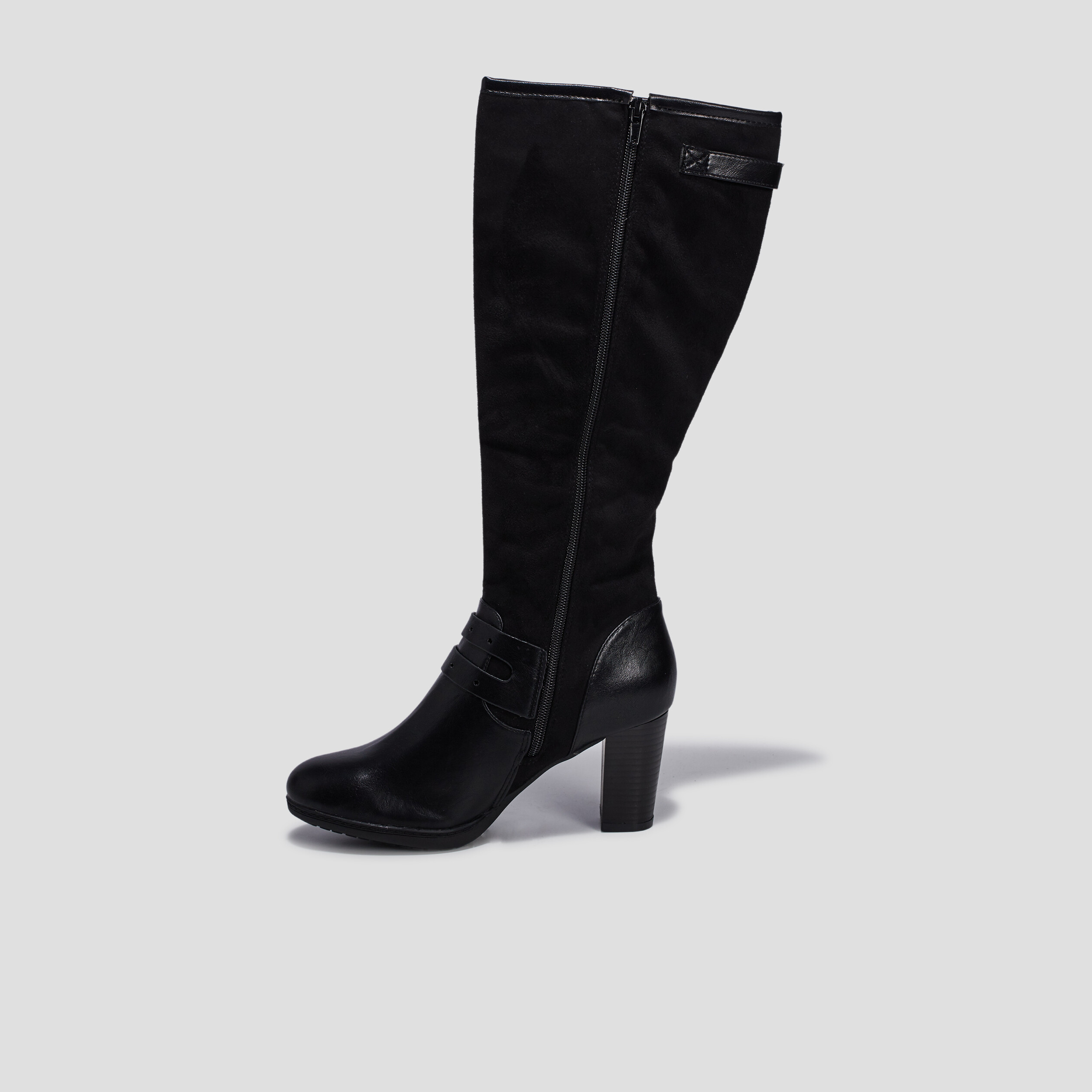 Bottes à talons noir femme | La Halle