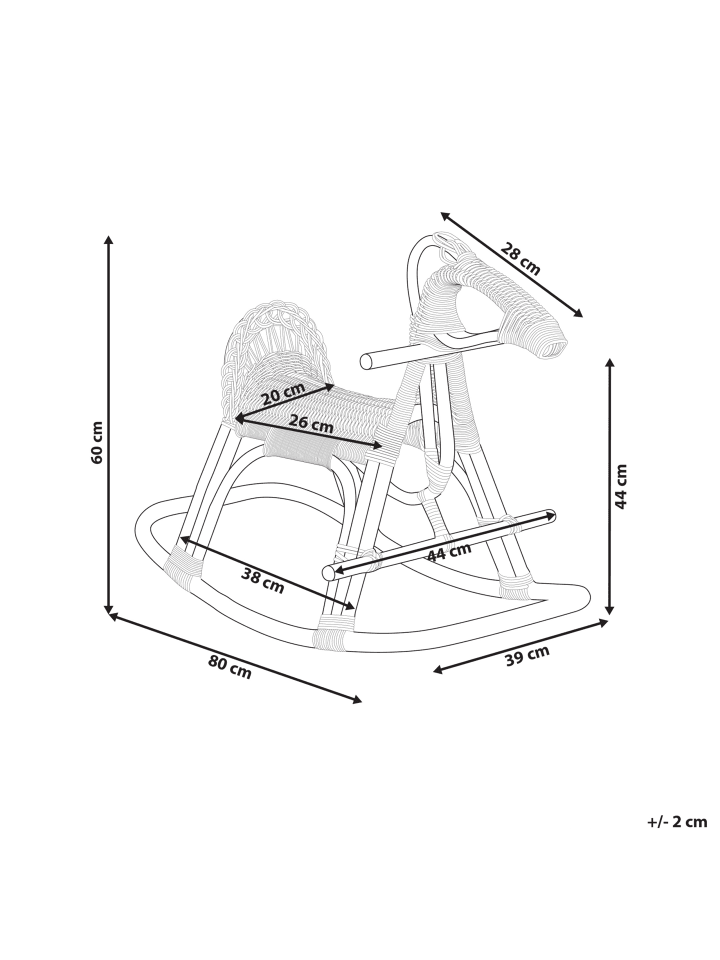 Beliani Kindersessel ARILLAS in  - (W) 44 x (H) 60 x (L) 80 cm günstig kaufen onesize
