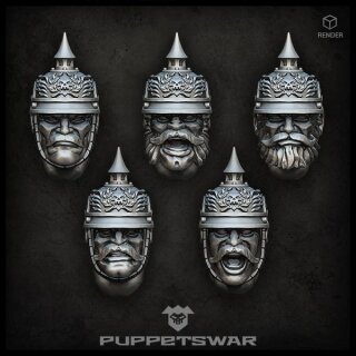 Prussian Troopers Heads (5)