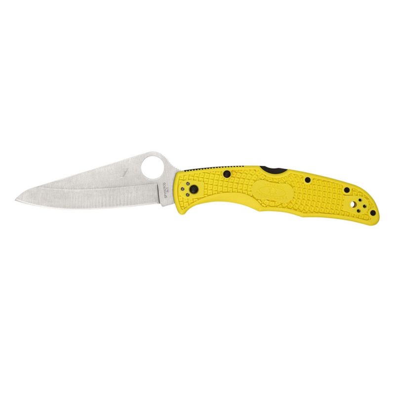 Spyderco Pacific Salt Yellow C91PYL2, Tauchmesser, gezackte Klinge, Klapptauchmesser.