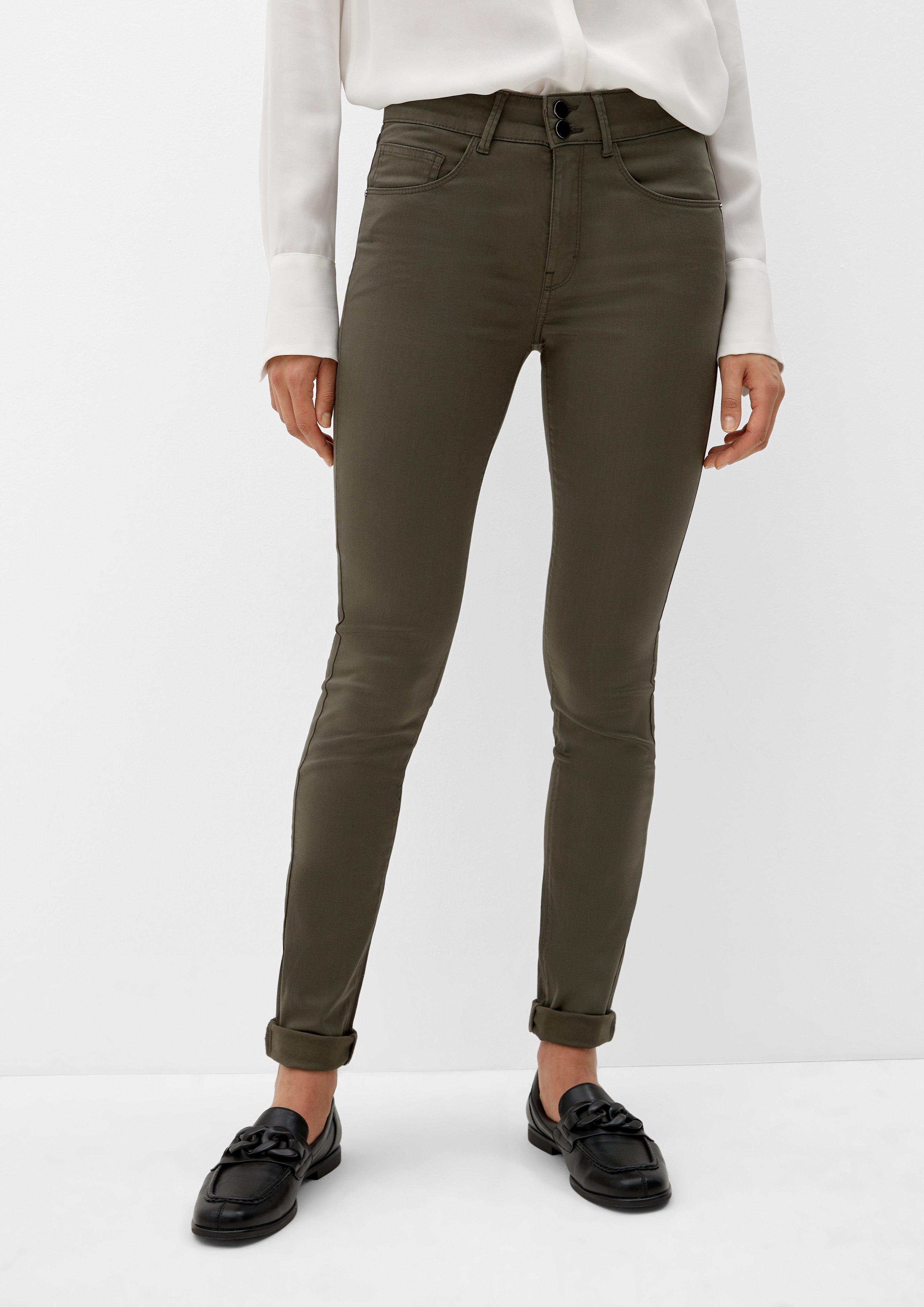 Slim: Hose aus Baumwollsatin  2122945-7951