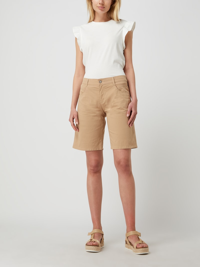 Shorts mit Stretch-Anteil Modell 'Mel' in sand