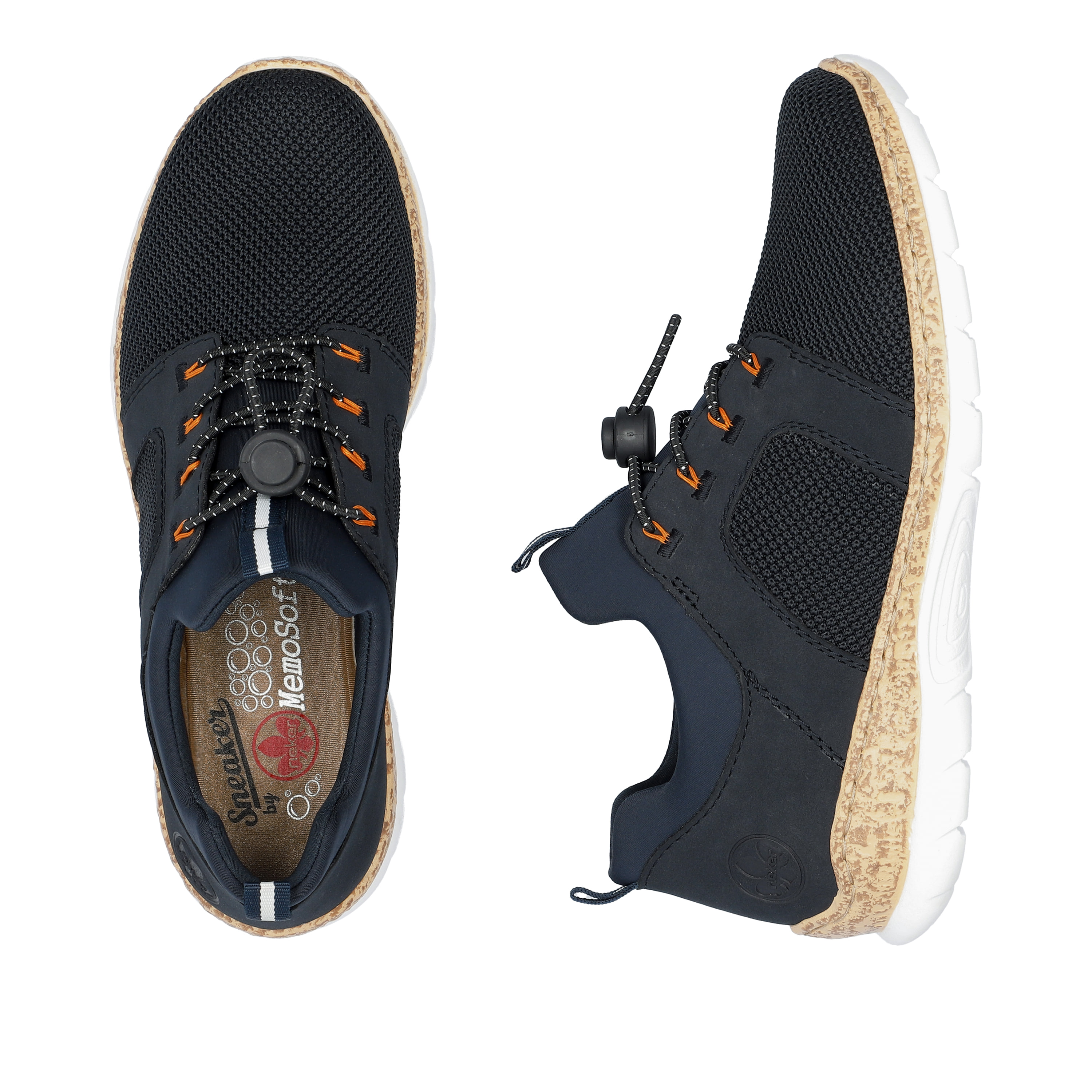 Rieker Damen Slipper stahlblau