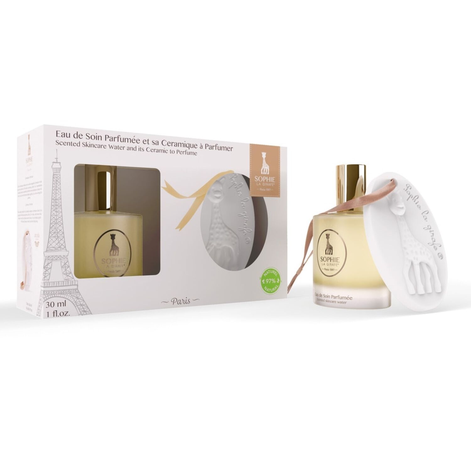 Sophie la Girafe Sophie la Girafe Coffret Eau de Soin Parfumée Sans Alcool 30 ml + Céramique