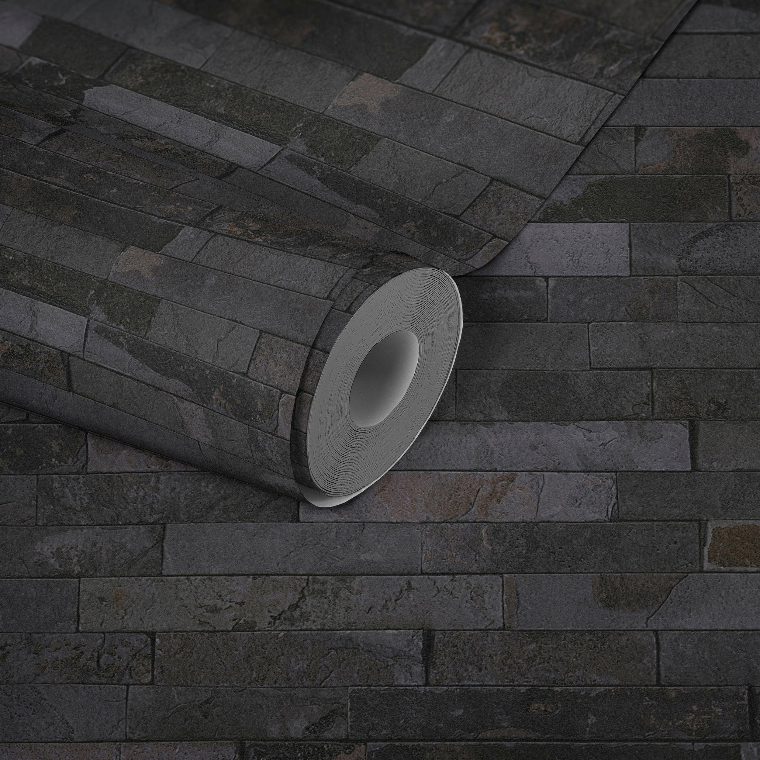 living walls Vliestapete Best of Wood`n Stone 2nd Edition, Steinoptik, Tapete Stein