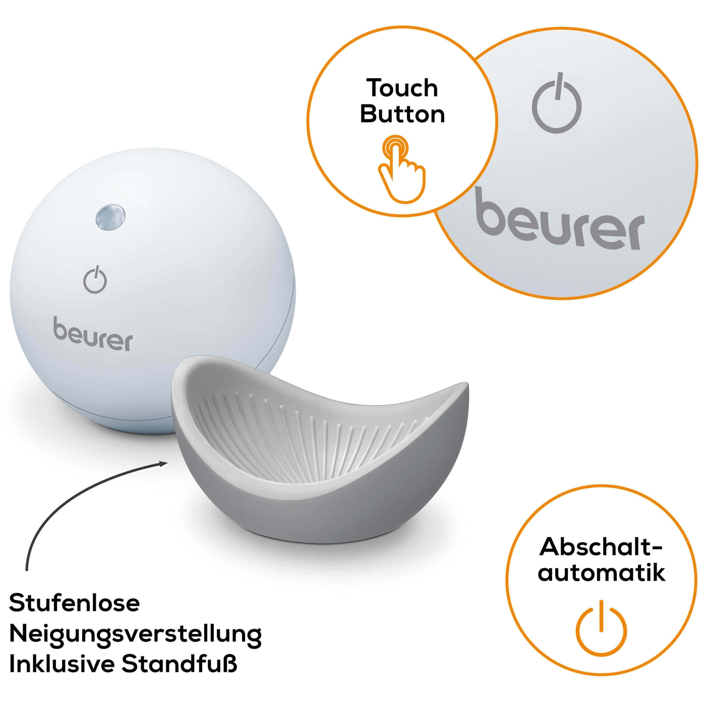 Beurer SL 10 DreamLight Einschlafhilfe mit Licht-Einschlafhilfe mit Atemtechnik & Lichtprojektion an die Zimmerdecke