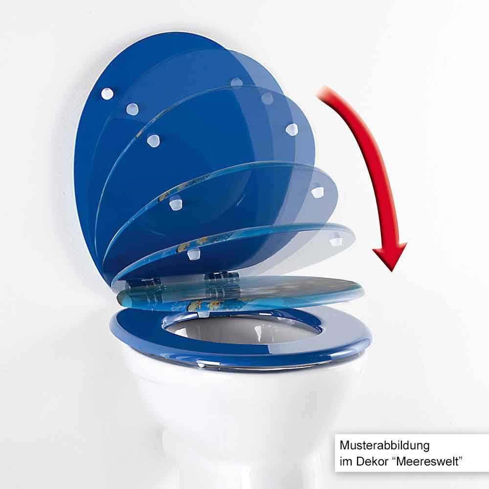 Bad Komfort 3D Sitz Delfin mit Absenkautomatik