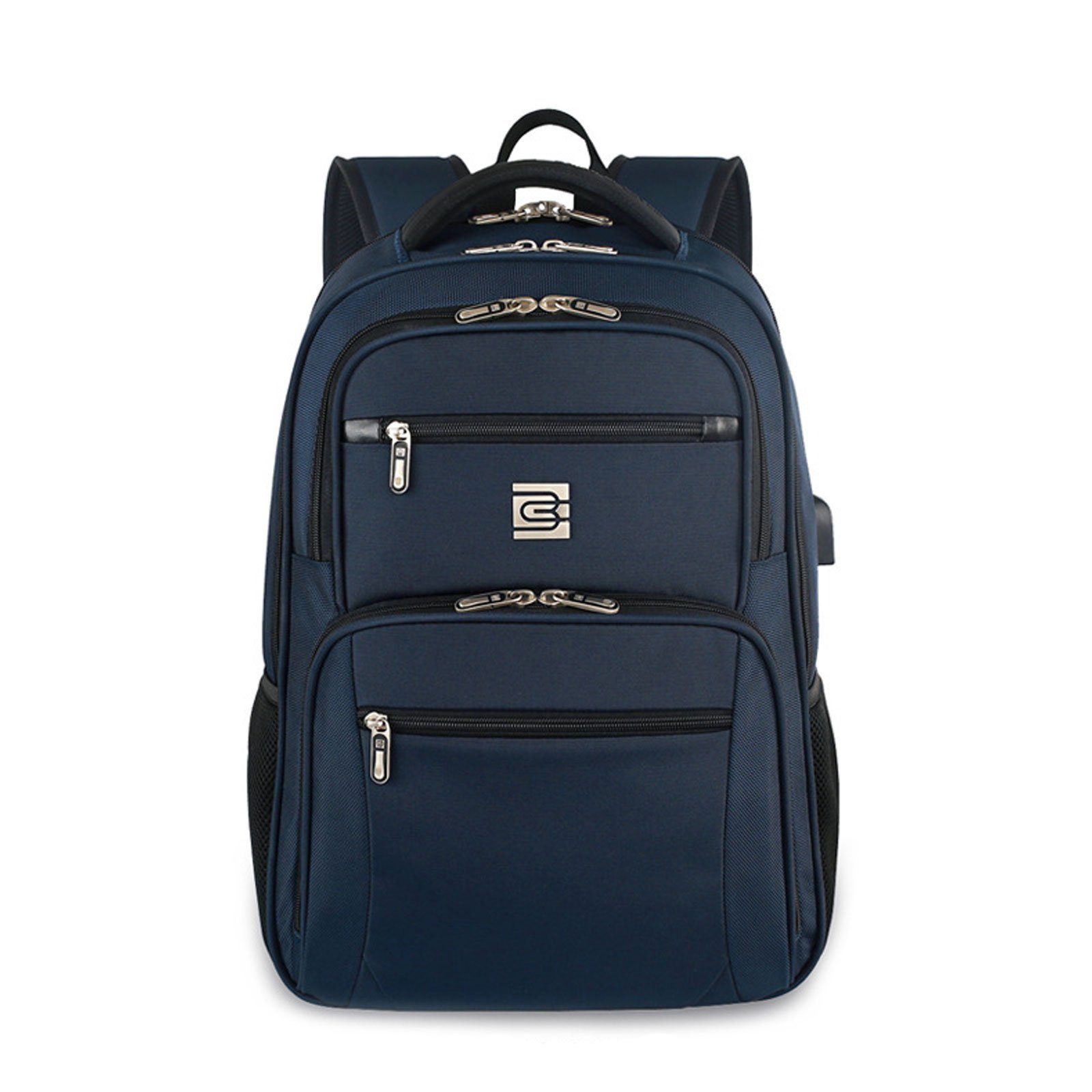 WISHDOR Laptoprucksack Laptop Rucksack Rucksäcke Schulrucksack Wasserbeständig Laptoptasche (Notebook Laptop Tasche Schule Uni Rucksack, mit USB-Lade-Anschluss, Anti-Diebstahl, Backpack mit Laptopfach), für Herren Damen Jungen Teenager Freizeit Arbei