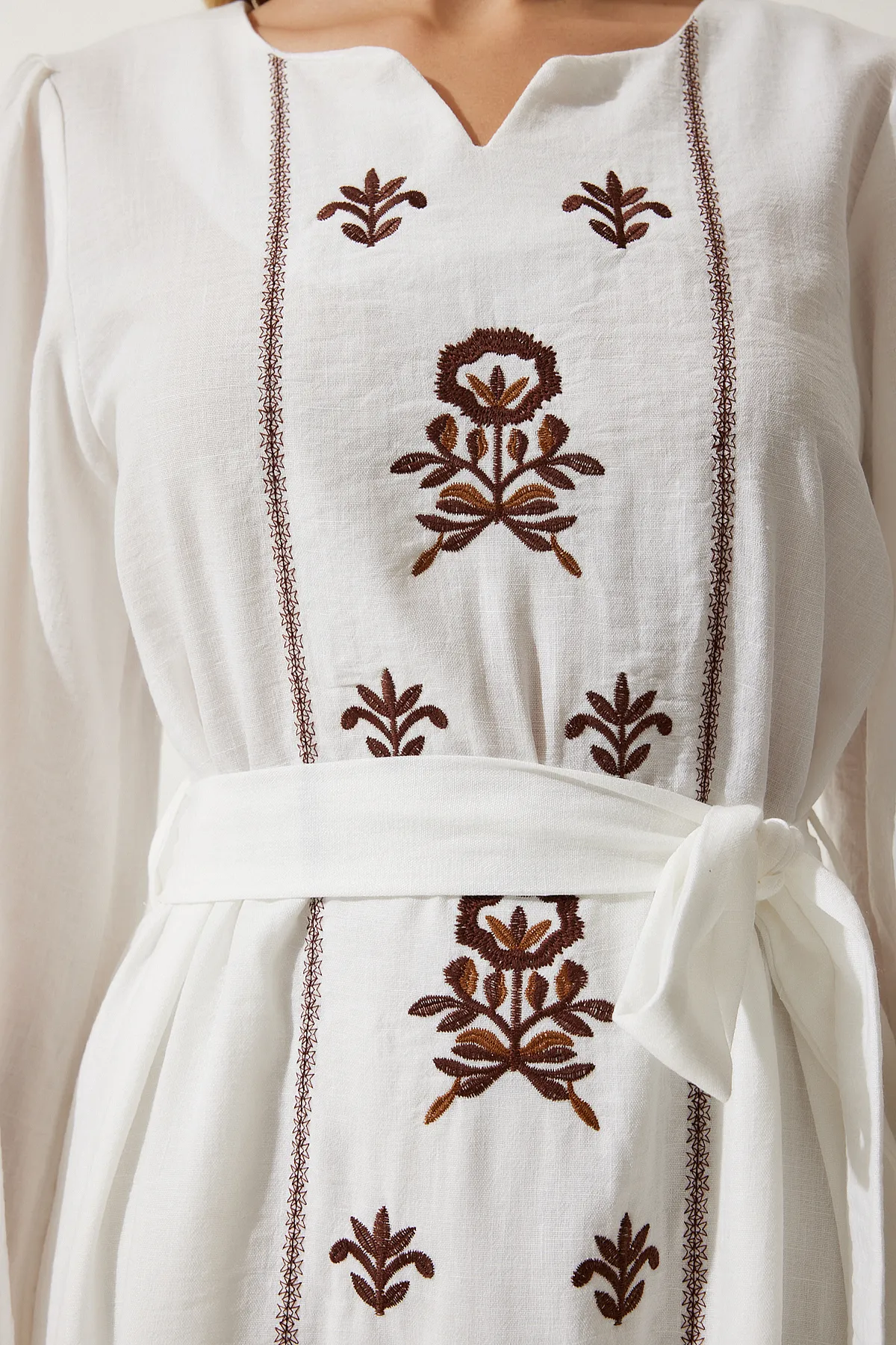 Happiness İstanbul  Kleid - Ecru - A-Linie