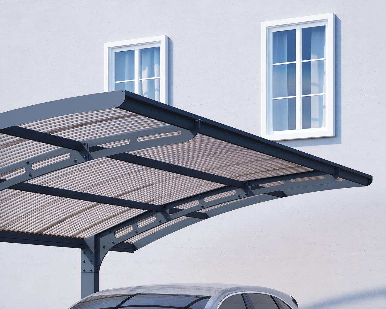 Canopia by Palram Carport Arizona Wave  495 x 289 cm Anthrazit