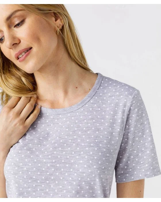 Tee-shirt imprimé pois