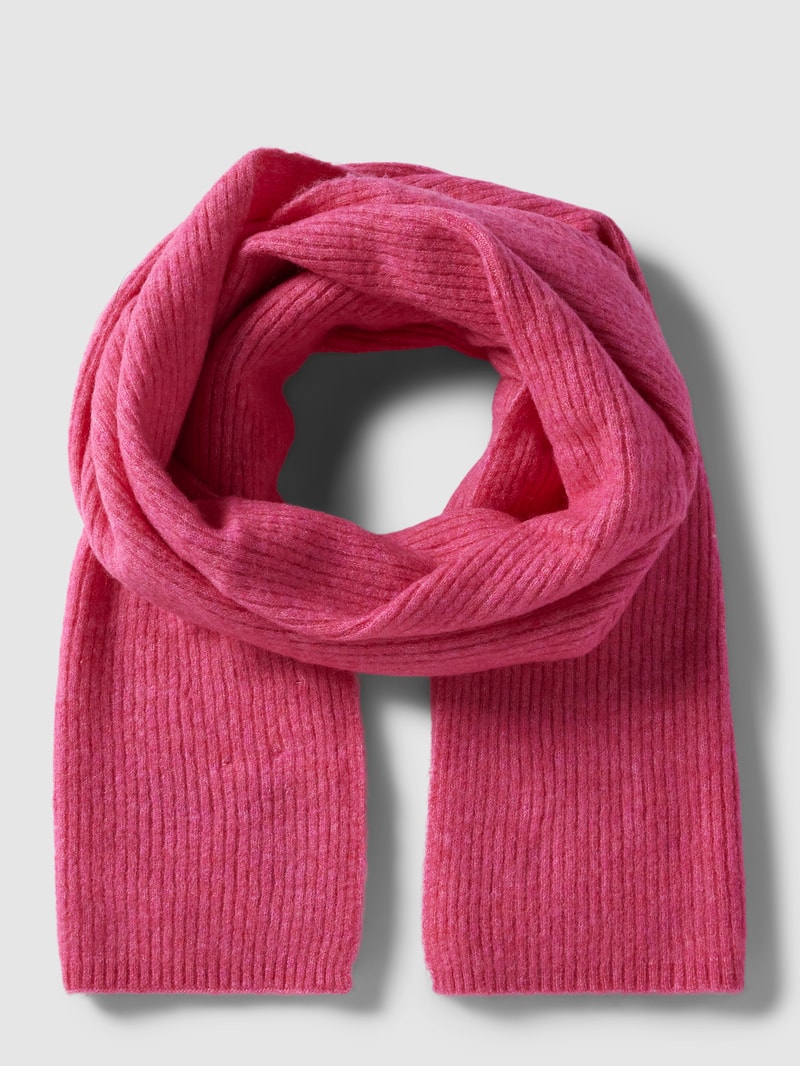 Schal mit Strukturmuster in pink meliert
