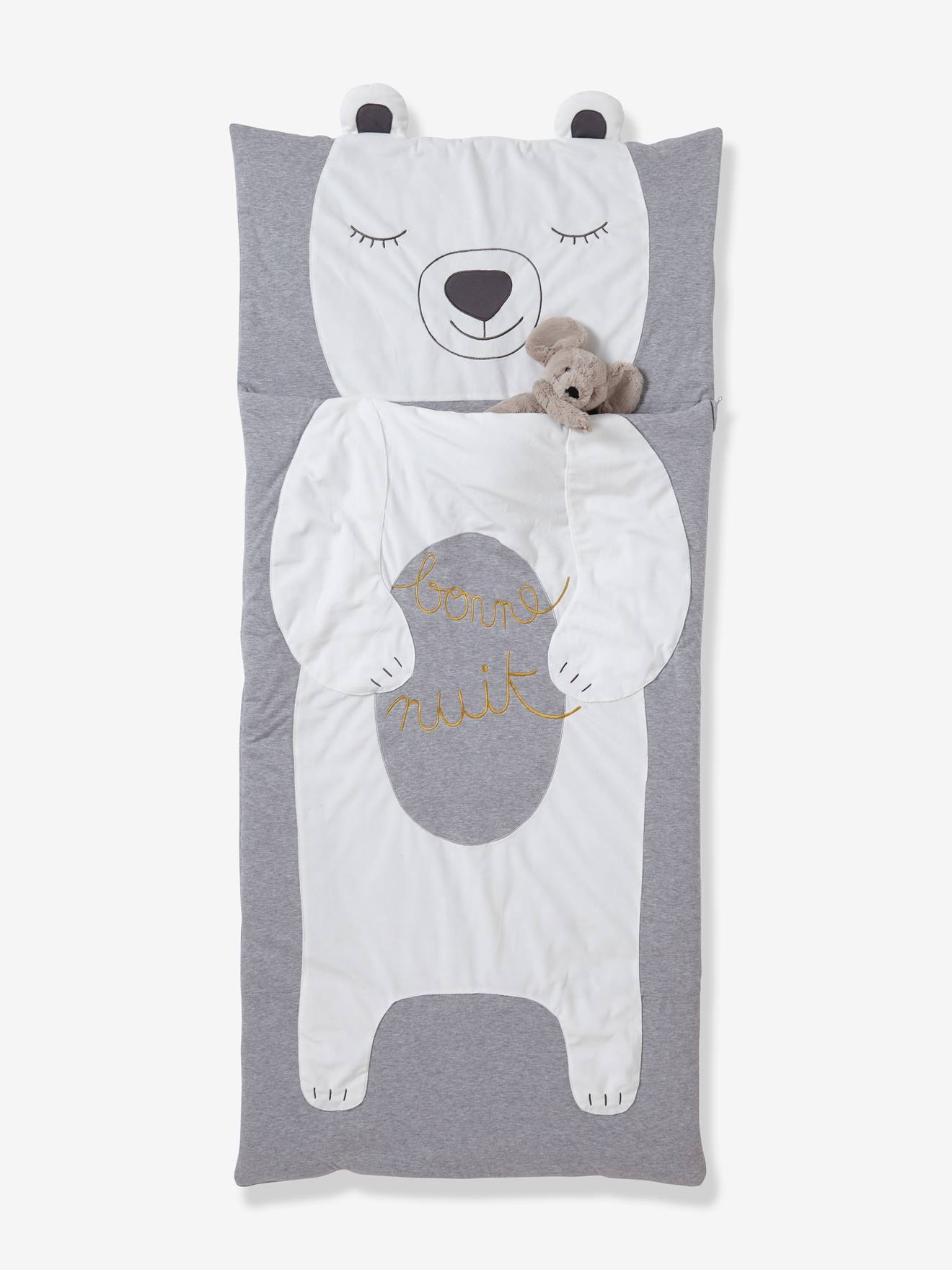 Sac de couchage OURS gris clair