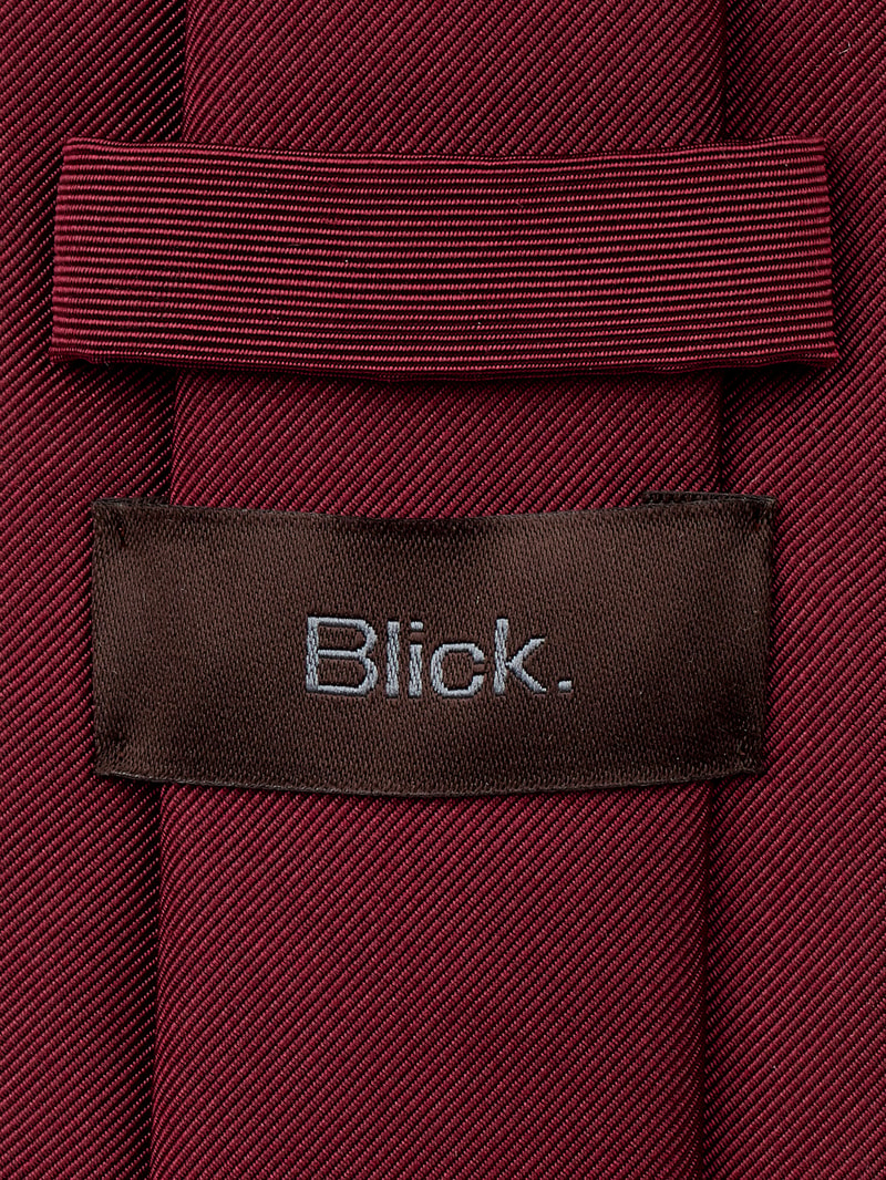 Krawatte aus Seide in unifarbenem Design (7 cm) in bordeaux rot