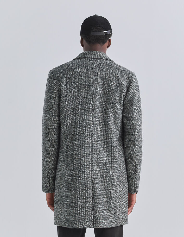 Manteau anthracite lainage faux-uni Homme