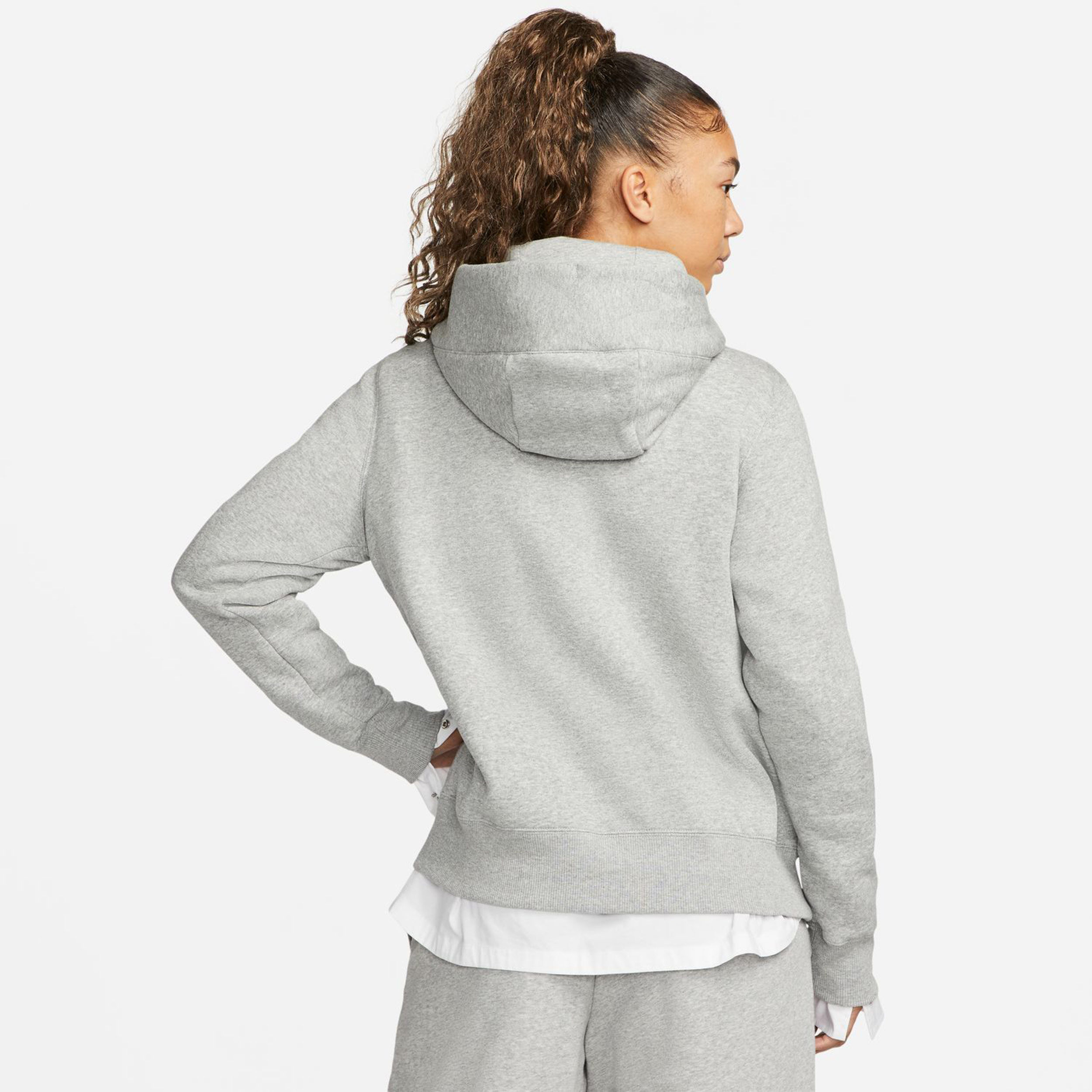 PHNX Fleece Standard Hoody Damen - Hellgrau