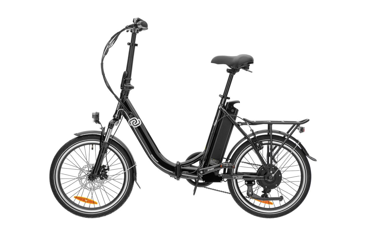 Verocraft VECOCRAFT E-Pax, Elektro Klappfahrrad, E-Foldy Bike, Farbe: schwarz
