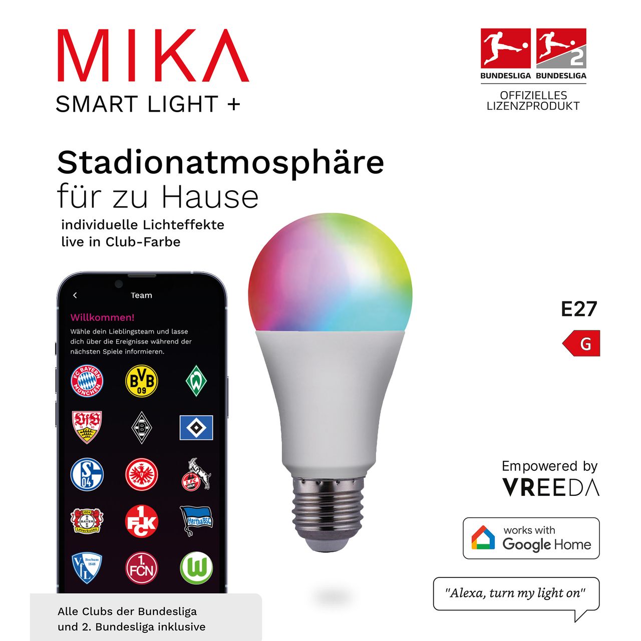 JUST LIGHT JUST LIGHT. Pendelleuchte mit MIKA Leuchtmittel 1xE27/10Watt/2700-5000K, Ø20cm,  IP20, Stahl