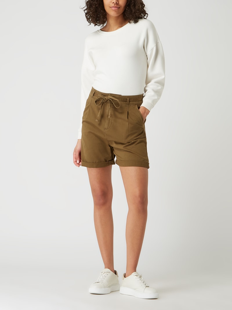 Shorts aus Pima-Baumwolle in khaki