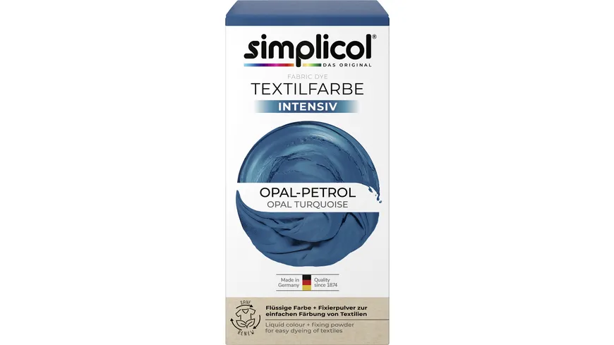 simplicol Textilfarbe intensiv Opal-Petrol 150 ml