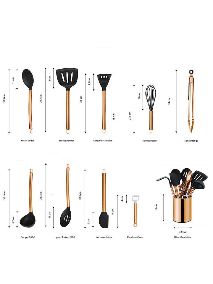 Echtwerk 10tlg. Küchenhelfer-Set in Kupfer günstig kaufen onesize