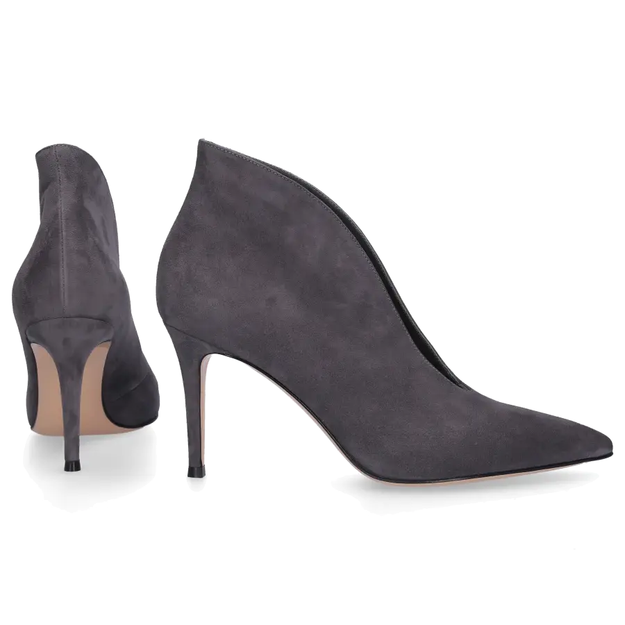 Gianvito Rossi - Stiefeletten VANIA Veloursleder - grau