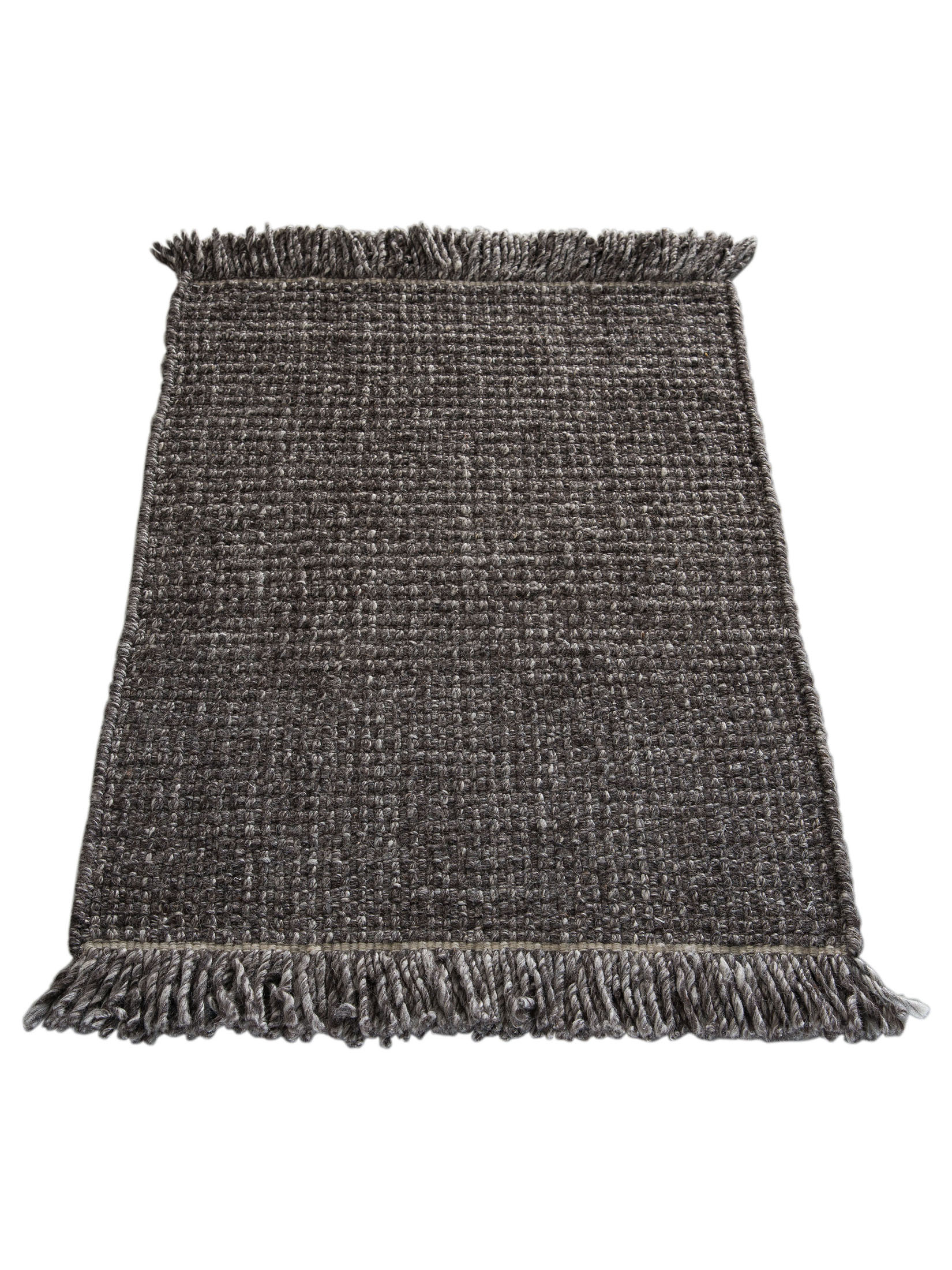 Elmegade Woll-Teppich, Dark Grey