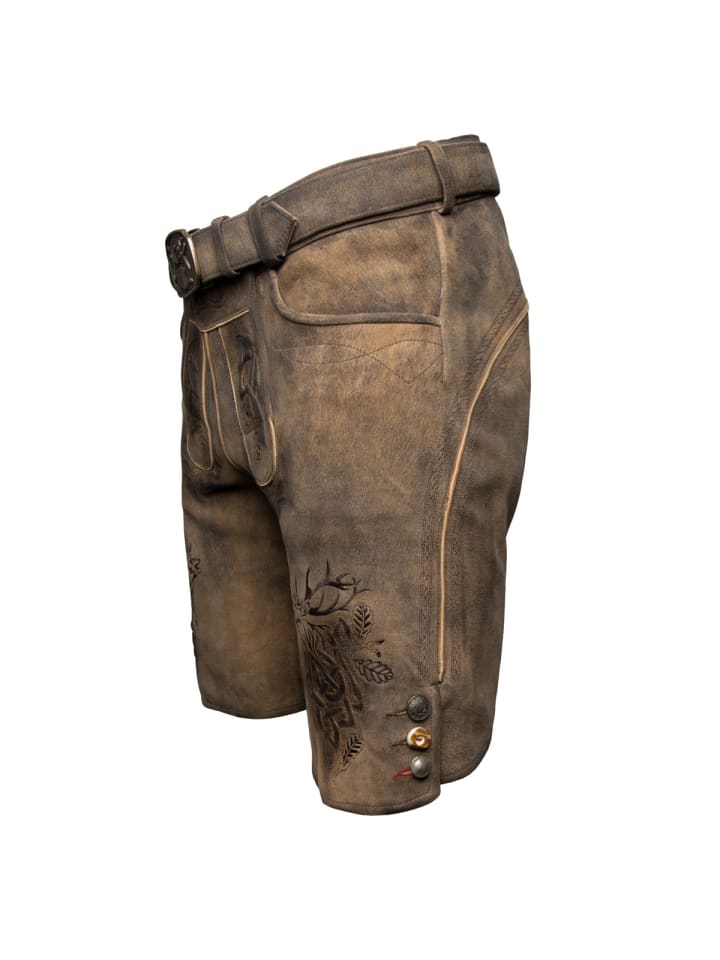Spieth & Wensky Lederhose Nercel in braun günstig kaufen
