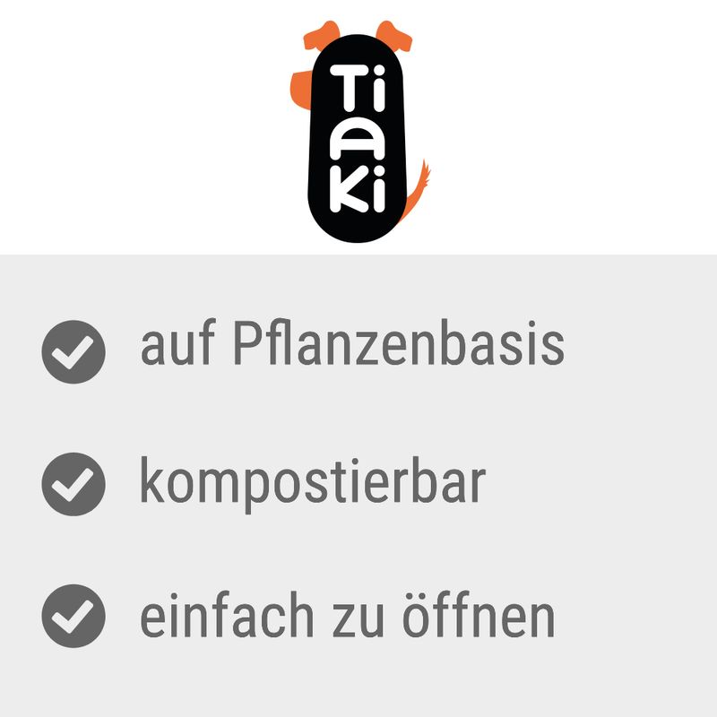 TIAKI Biologisch abbaubare Hundekotbeutel