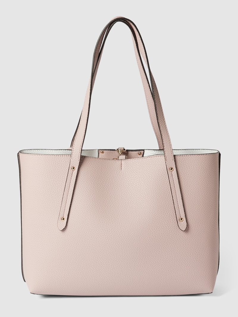 Tote Bag mit Label-Details Modell 'BRENDON' in rosa