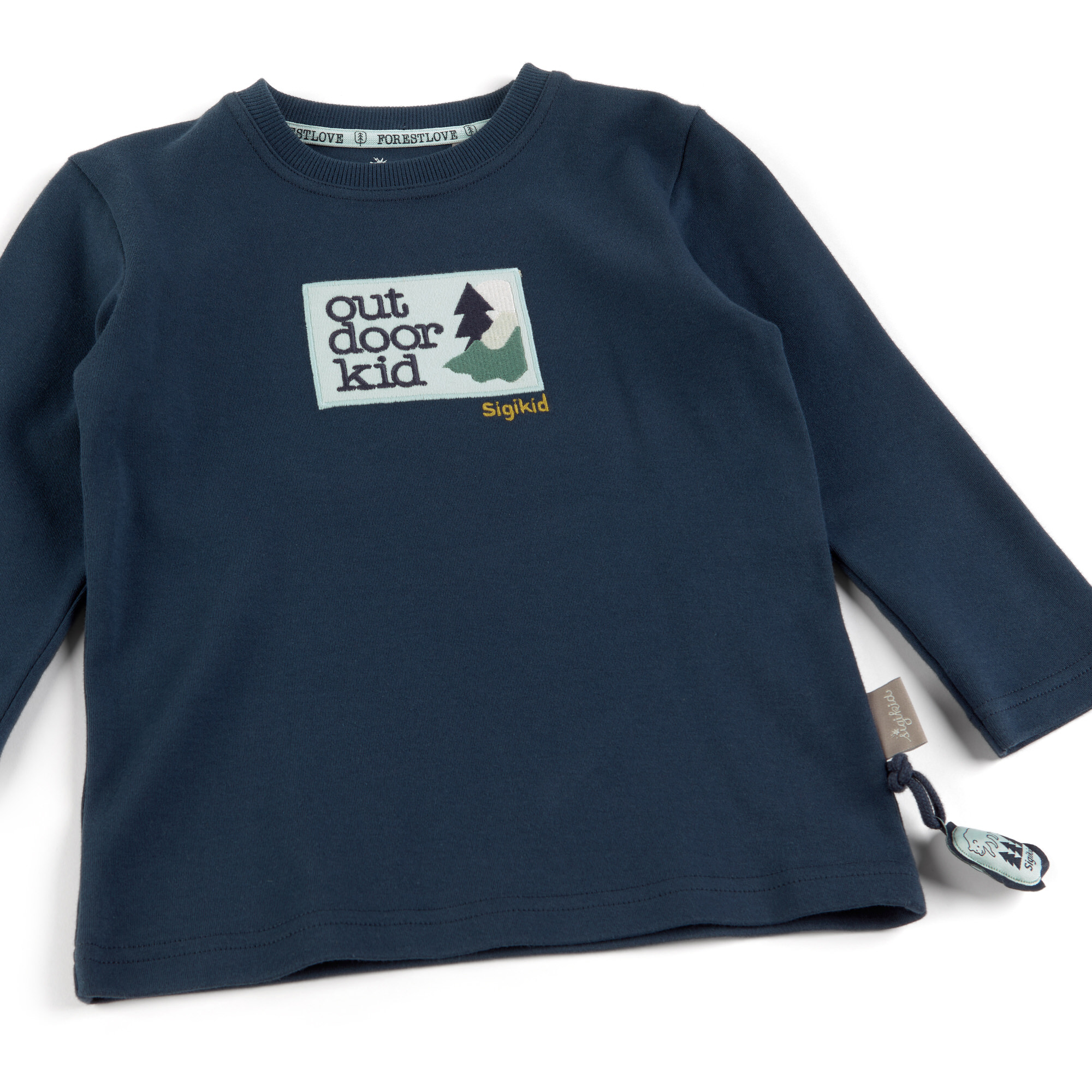 Blaues Langarmshirt Forest Love