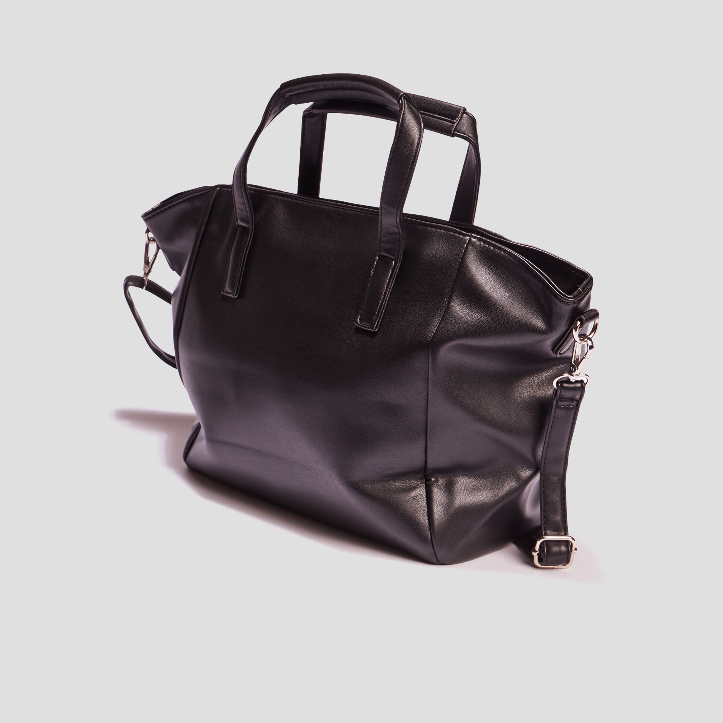 Sac cabas matelassé noir femme | La Halle