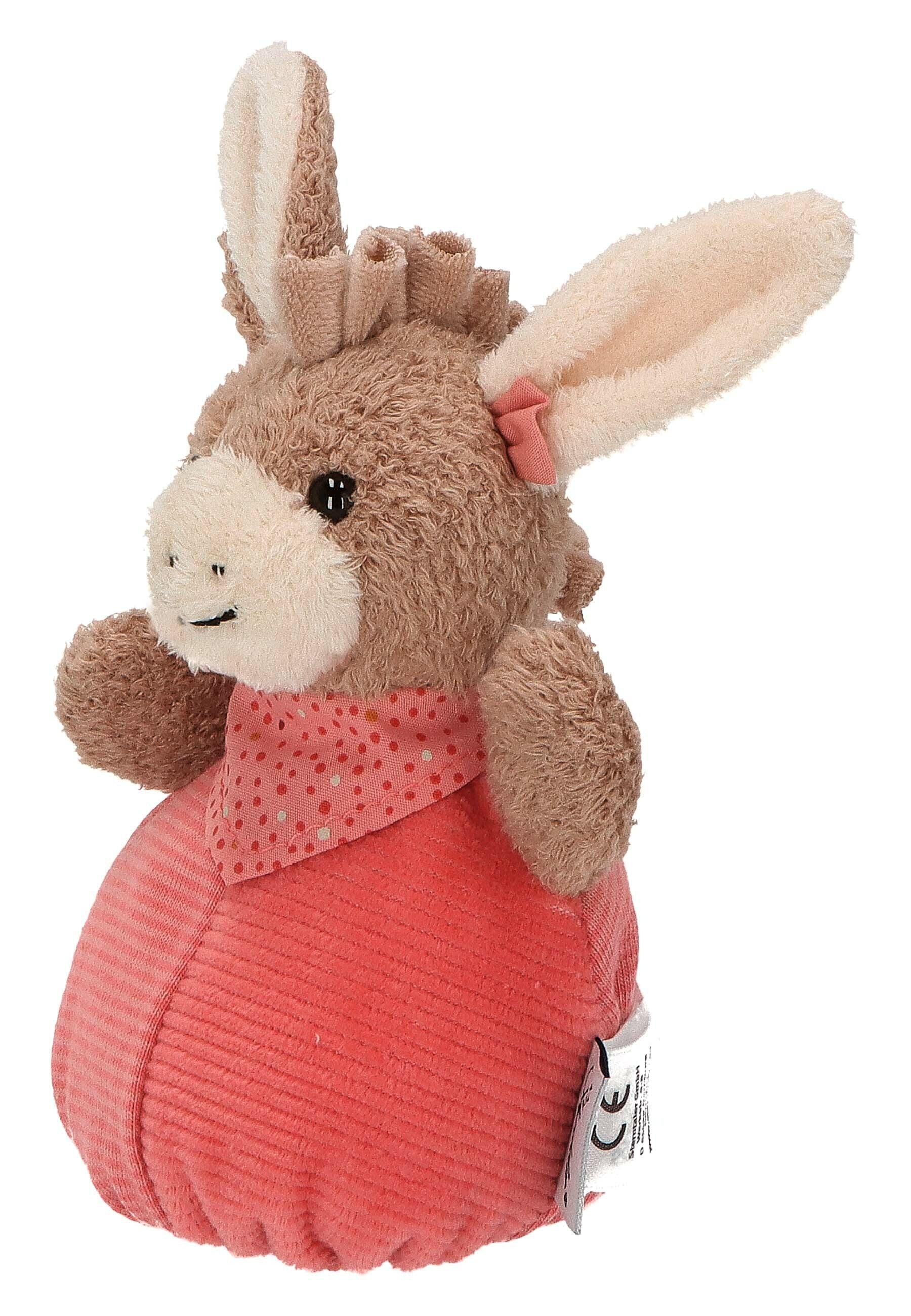 Knuddelsäckchen Esel Emmily in Hellrot, 15 cm